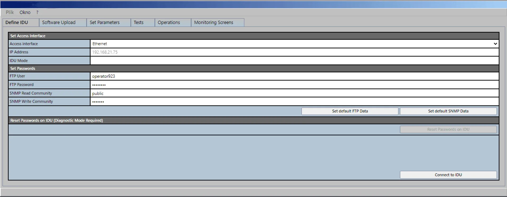 NS SATCOM IDU 7000 modem simulator